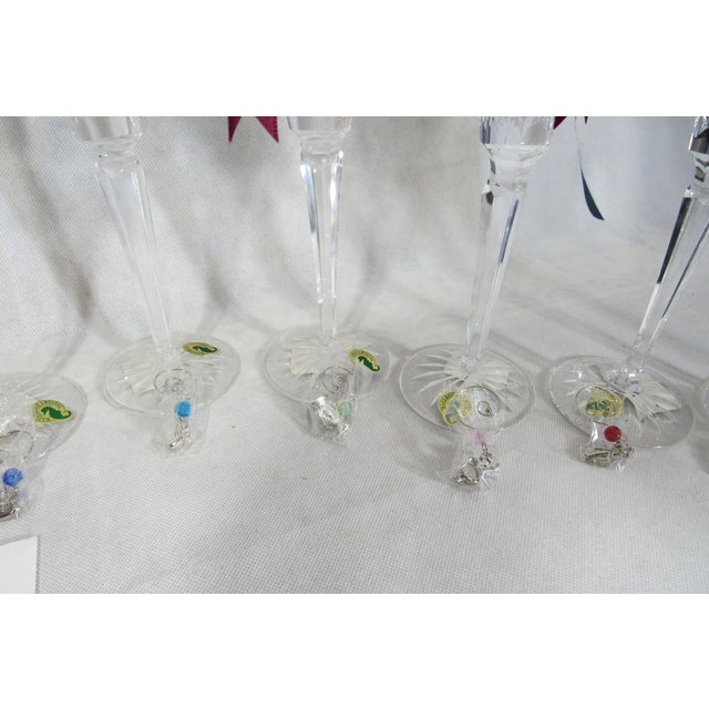 Vintage "12 Days of Christmas" Waterford Lead Crystal Glasses in Boxes + Charms - 12 pcs For Sale - Image 12 of 17