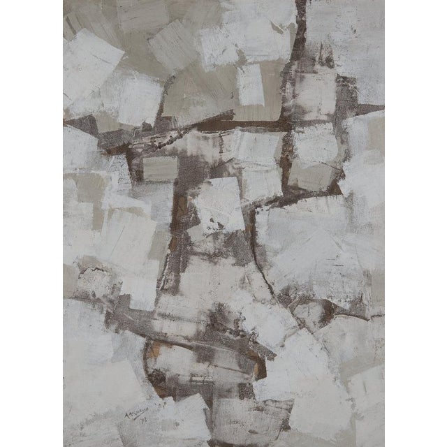 1960s Anton Michielse, Flight in Earthy Greys and Muted Tones, 1960s-1970s, Mixed Media For Sale - Image 5 of 8