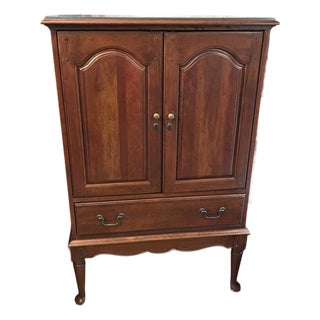 1990s Traditional Cherry Television Cabinet For Sale