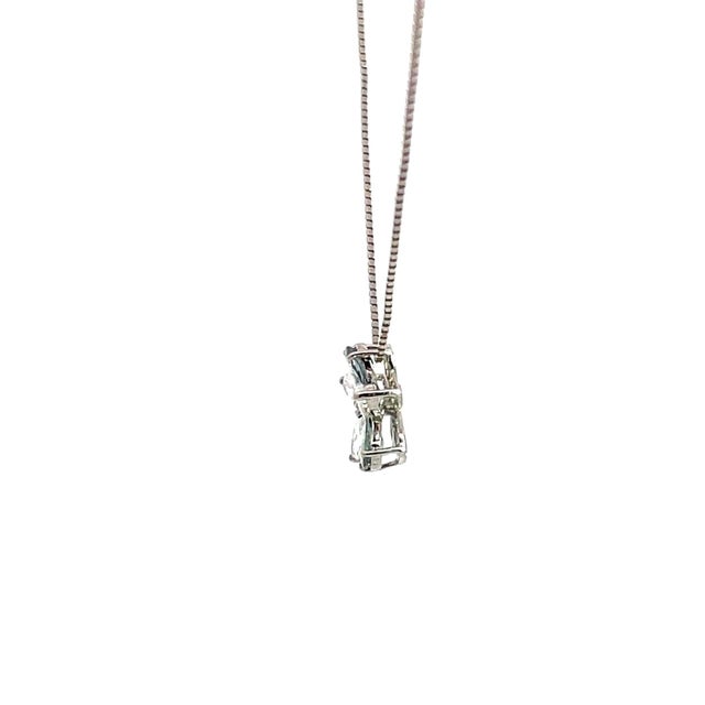 Contemporary Platinum Alexandrite & Diamond Flower Blossom Necklace For Sale - Image 3 of 5