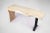 Almost straight cut top and living edge legs, this contemporary console table displays a clean, graceful, modernist...