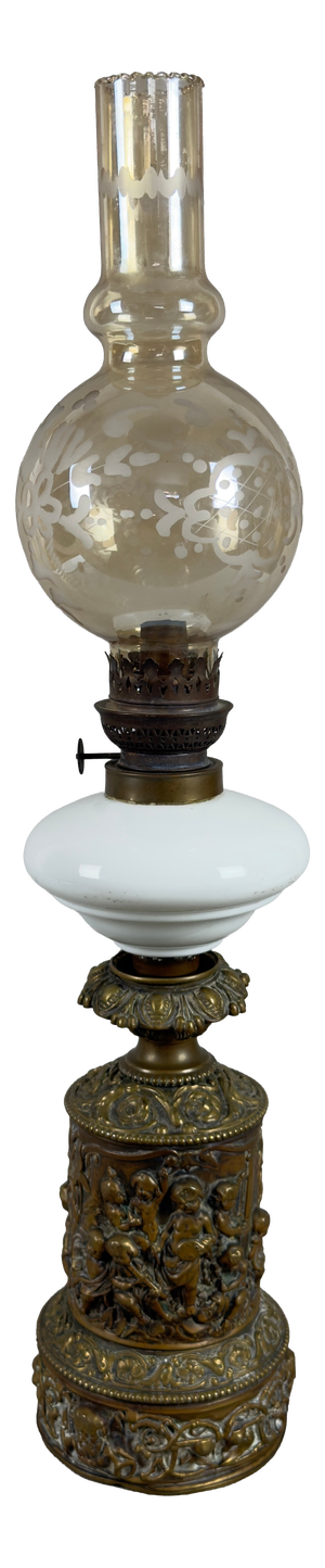Vintage French Petroleum Lamp, 1940s