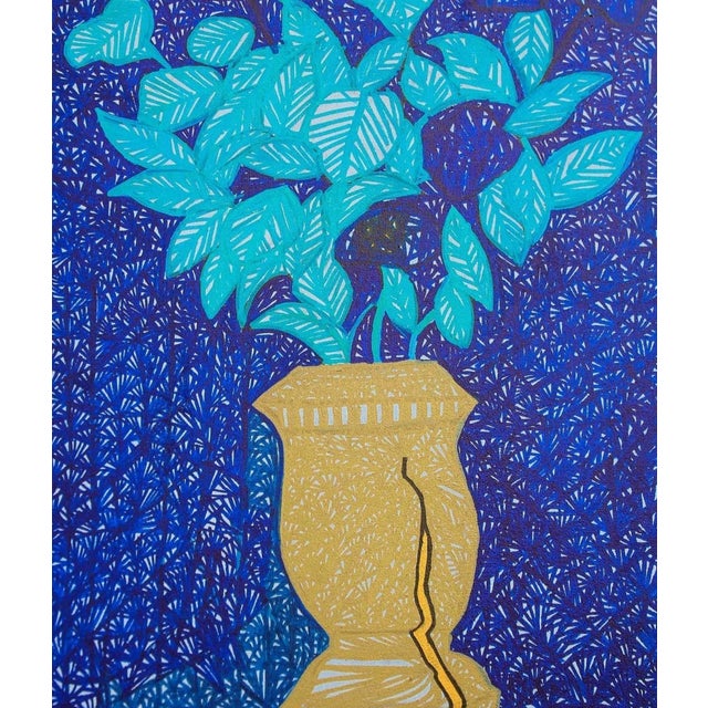 Contemporary Chambers of Her Sorrows, Figurative Abstract, Janet Adegoke (2021) Acrylic on Canvas For Sale - Image 3 of 9