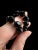 Vintage Black Faceted Glass Beaded Necklace For Sale - Image 4 of 9