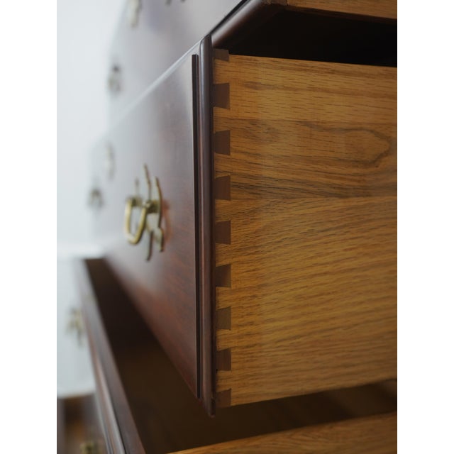 1990s Henkel Harris Cherry Philadelphia Highboy For Sale - Image 5 of 18