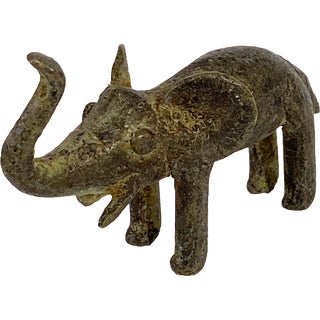 African Lobi Bronze Eelphant / Gold Weight For Sale