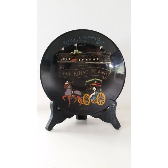 American Vintage "Grand Hotel Mackinac Island" Hand Painted Bowl For Sale - Image 3 of 3