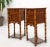 Early 20th Century Pair of Antique Faux Bamboo Marble Top Two Tier One Door Drawer Nightstands For Sale - Image 5 of 13