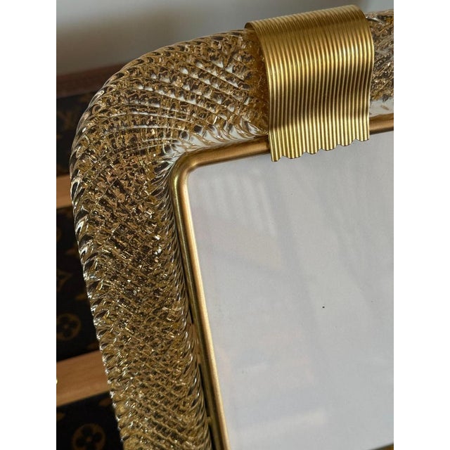Gold Murano Glass Photo Frame, 2000s For Sale - Image 4 of 10