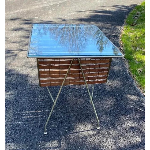 Tony Paul Designs Interlace Collection Glass Top Magazine Table Chairish