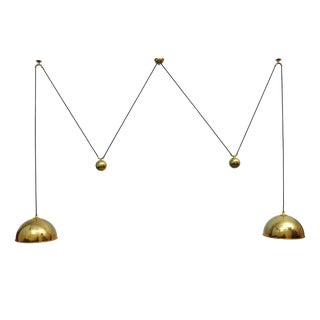 Posa Duos Hanging Lamp by Florian Schulz, 1970s For Sale