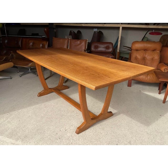 Arts & Crafts Cotswold School Oak Dining Table by Edward Barnsley For Sale - Image 4 of 18