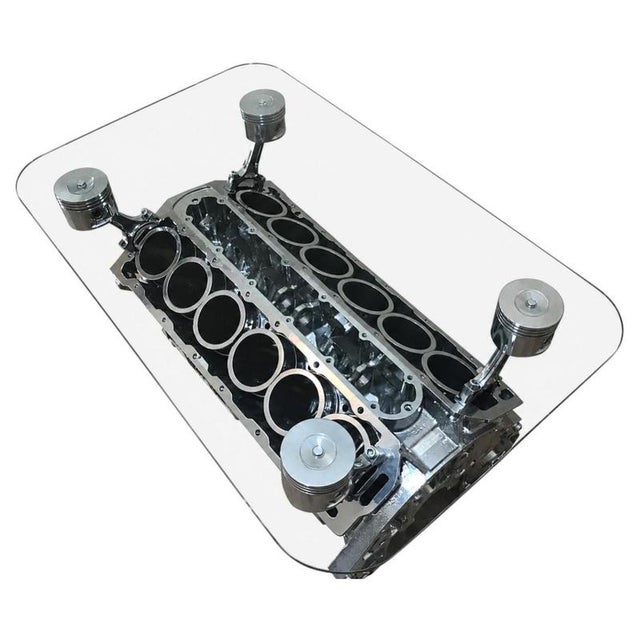 A spectacular example of automotive engineering transformed into functional contemporary design, this sculptural coffee...