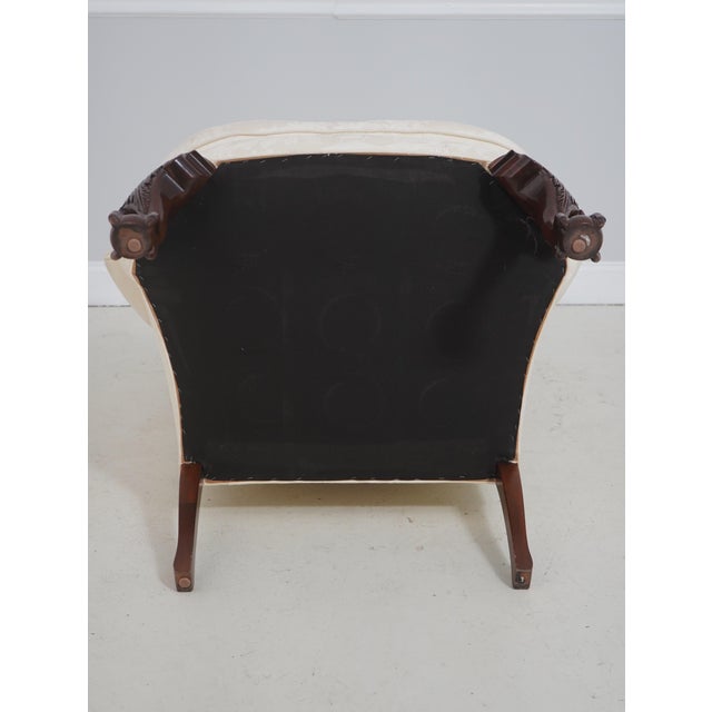 Pair Southwood Ball & Claw Mahogany Wing Chairs For Sale - Image 17 of 18