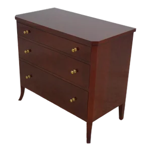 Cherry 3 Drawer Regency Style Bachelor Chest
