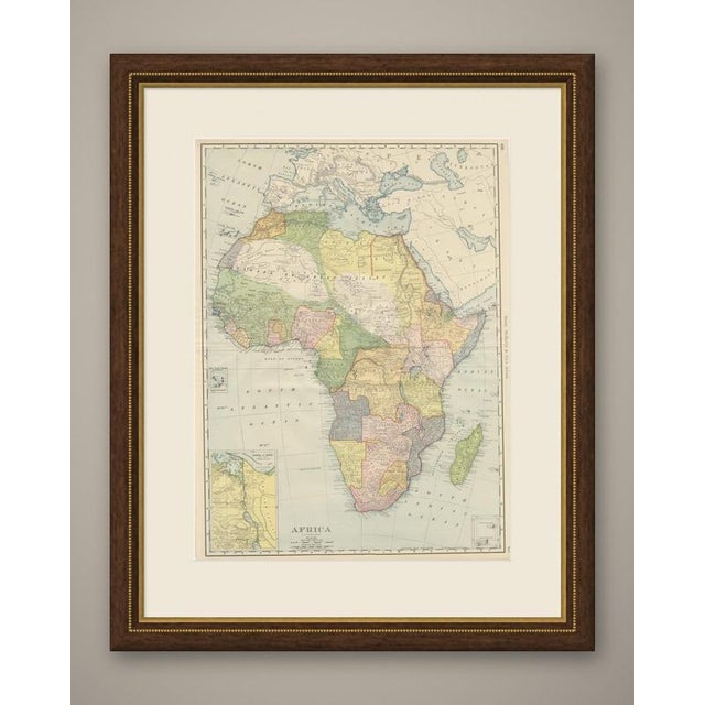 This antique map of Africa, printed by Rand McNally in 1899 across pages 420 and 421 of its indexed atlas, presents the...