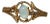 The Casnovia: Ladies Vintage 14K Gold Cocktail Ring set with Opal For Sale