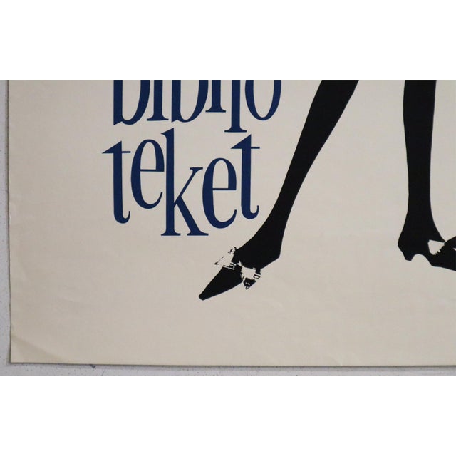 1960s 1960s Danish Library Poster - "Læs Gode Bøger Lån På Biblioteket" (Read Good Books, Borrow From the Library) For Sale - Image 5 of 6