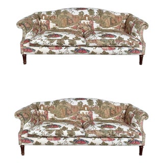 19th Century Pair of Antique Sofas in the Manner of Howard and Sons For Sale