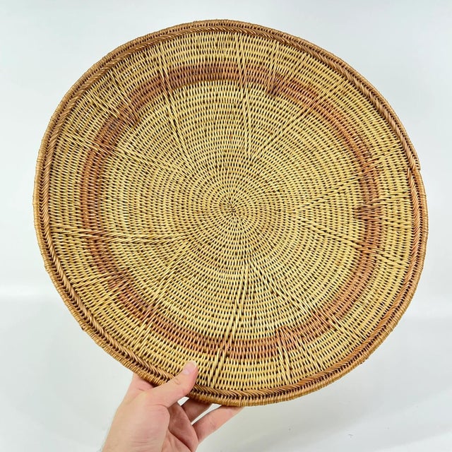 Early 20th Century Makenge Wedding Basket 16.5 Inch Zambia MATTER COLLECTION For Sale - Image 4 of 6