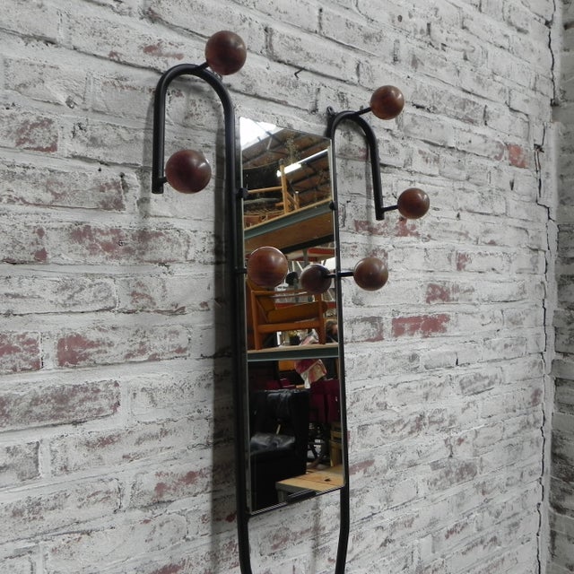 Vintage Wall Coat Rack with Beech Balls, 1950s For Sale - Image 13 of 15