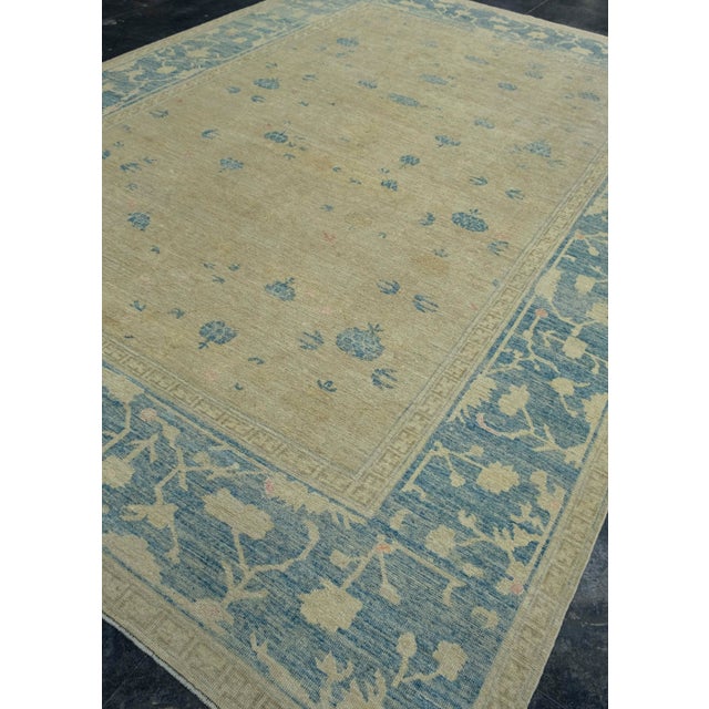 Turkish Oushak Rug 9'7" x 13'5" #18670 For Sale - Image 4 of 8