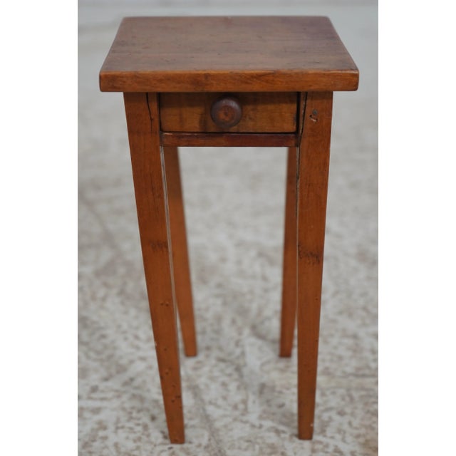 Antique Tiger Maple 3 Piece Doll Size Country Bed & Furniture For Sale - Image 11 of 12