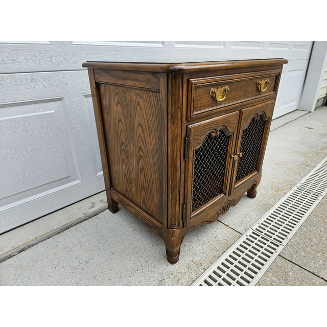 Baker Furniture Company Baker Furniture Burlwood French Nightstand For Sale - Image 4 of 12
