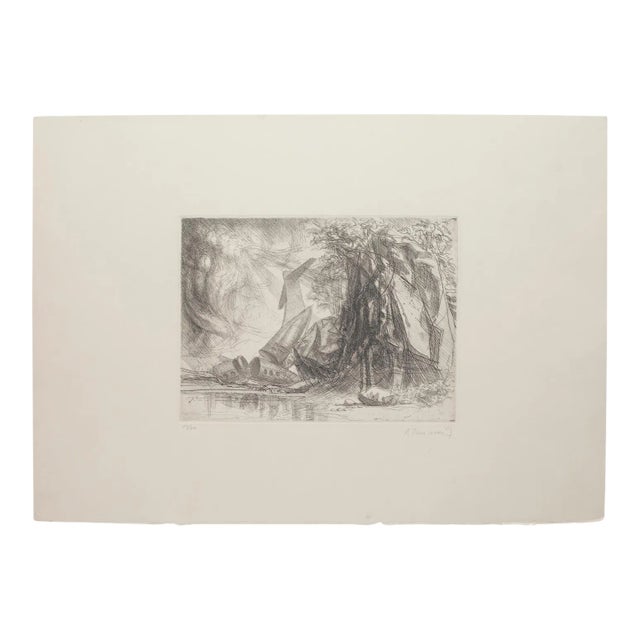 Redemption Etching by Riccardo Tommasi Ferroni, 1970s For Sale