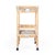 Selena 34.5 in. W Rectangular Rattan 2 Tier Mobile Removeable Top Bar Cart with Bottle Holders, Grey For Sale In Chicago - Image 6 of 9