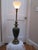 1960s Rembrandt Emerald Green Tall Lamp With Glass Shade For Sale - Image 5 of 11
