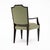 Wood Set of Four French Art Deco Ebonized Wood and Green Upholstered Armchairs For Sale - Image 7 of 9