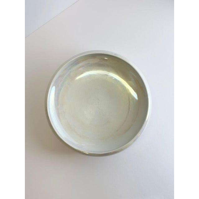 Art Deco White Lustre Porcelain Bowl by Arkinstall & Sons for Staff, England, 1930s For Sale - Image 6 of 12