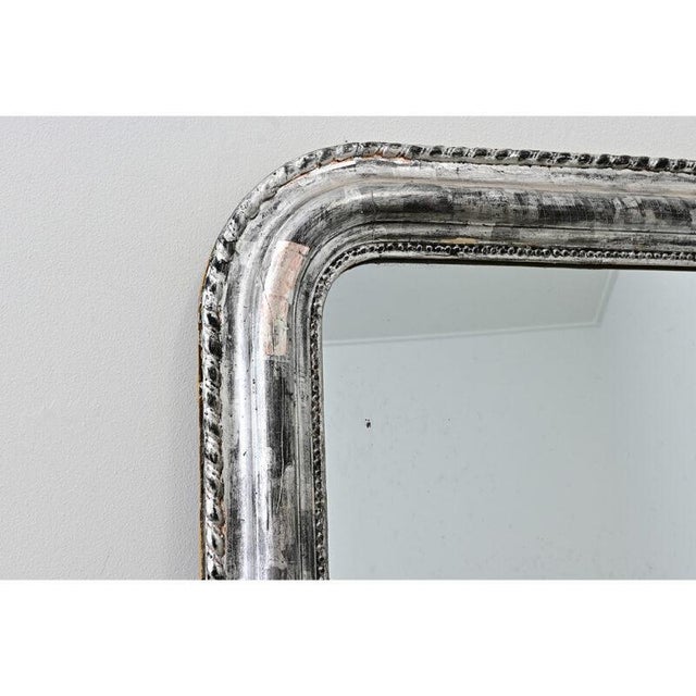 French 19th Century Louis Philippe Silver Gilt Mirror For Sale In Baton Rouge - Image 6 of 10
