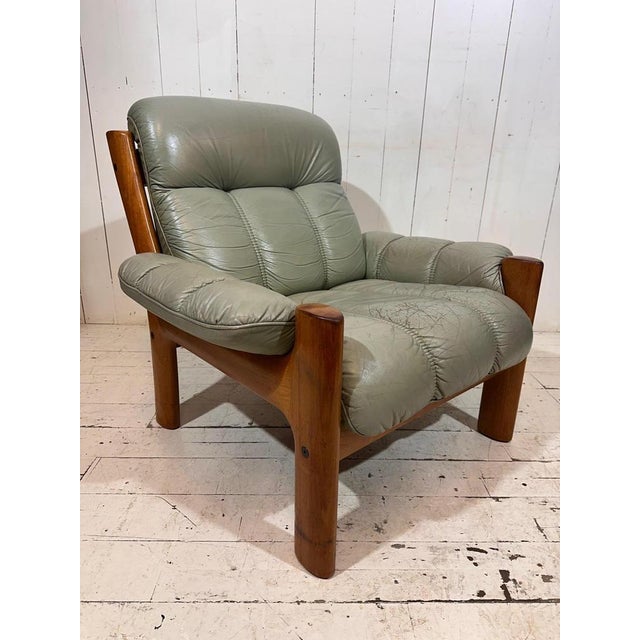 Mid-Century Leather Lounge Chair from Ekornes, 1964 For Sale - Image 11 of 11