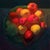 Before The Trip by Raymond Bonilla | Oil on panel Still life of colorful apples in a bowl. For Sale