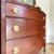 Hepplewhite Vintage Federal Revival Mahogany Chest | Serpentine Front | Reeded Columns | Entry, Foyer or Bedroom Storage For Sale - Image 3 of 11