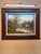 Beautiful Landscape Oil Painting by W. Morris of Boat & Boat House on Lake This beautiful original oil painting by W....