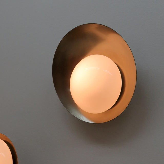 White Silver Concha™ Wall Lights by Gallery L7 For Sale - Image 8 of 10
