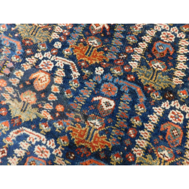 Brown Antique Handmade Persian Gallery Rug For Sale - Image 8 of 13
