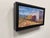Early 21st Century Trackside 2 by Delton Demarest | Oil on Board Painting of train cars near a building For Sale - Image 5 of 5