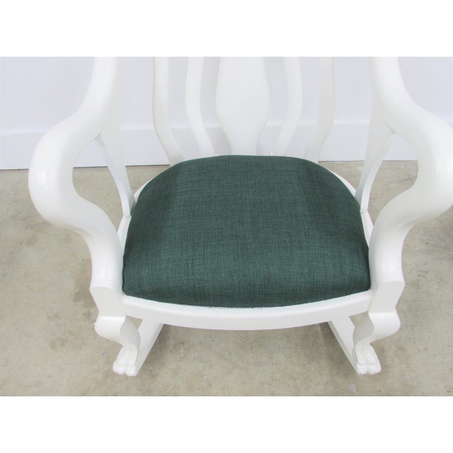 Antique Empire Revival Claw Foot Rocking Chair Chairish