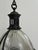 Vintage French Caged Holophane Glass Pendant Light, 1920s For Sale - Image 3 of 6