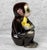 Mid-Century Japanese Porcelain Monkey Holding Banana Sculpture For Sale - Image 4 of 9