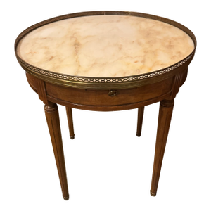 1900s Antique French Louis XVI Mahogany Marble Table