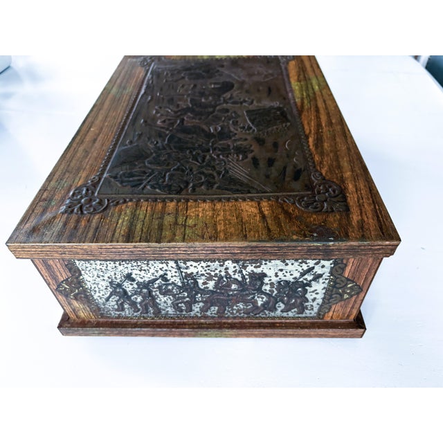 Large Antique Embossed Case, 1890s For Sale - Image 18 of 18