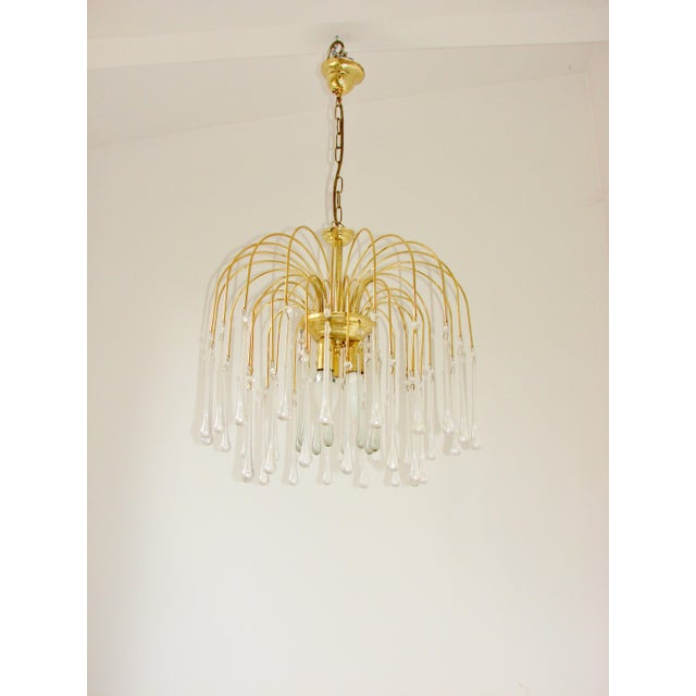 Vintage Pendant Lamp in Brass, 1970s For Sale - Image 6 of 9