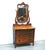 Wood Antique Serpentine Tiger Oak Dresser with Mirror, 1890s For Sale - Image 7 of 7