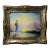 n.i. Dobritsin Russian Oil Painting at Dawn Girl Scarlet Sails Seascape Signed For Sale