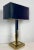 Vintage Gold and Brass Black Table Lamp, 1970s For Sale - Image 6 of 17